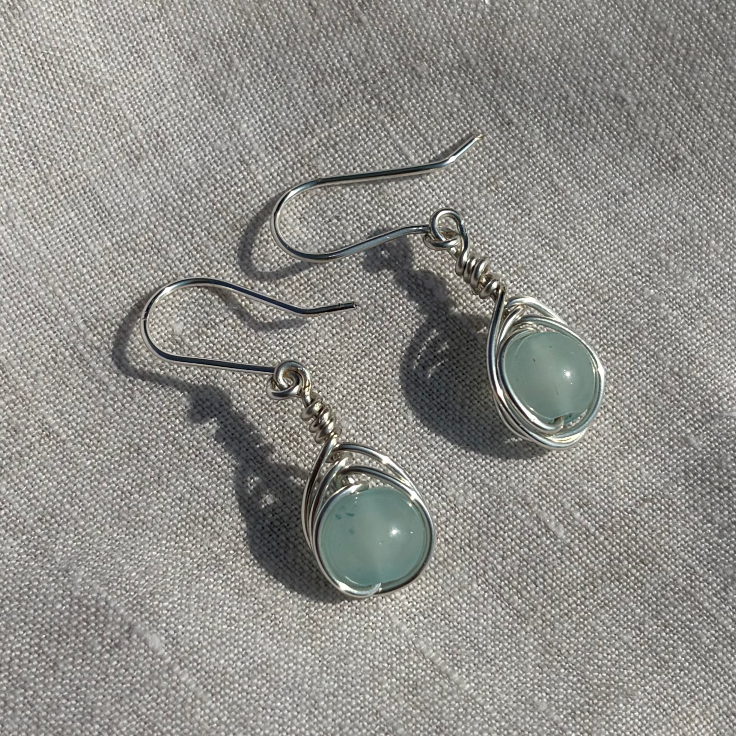 Silver Swirl Earrings