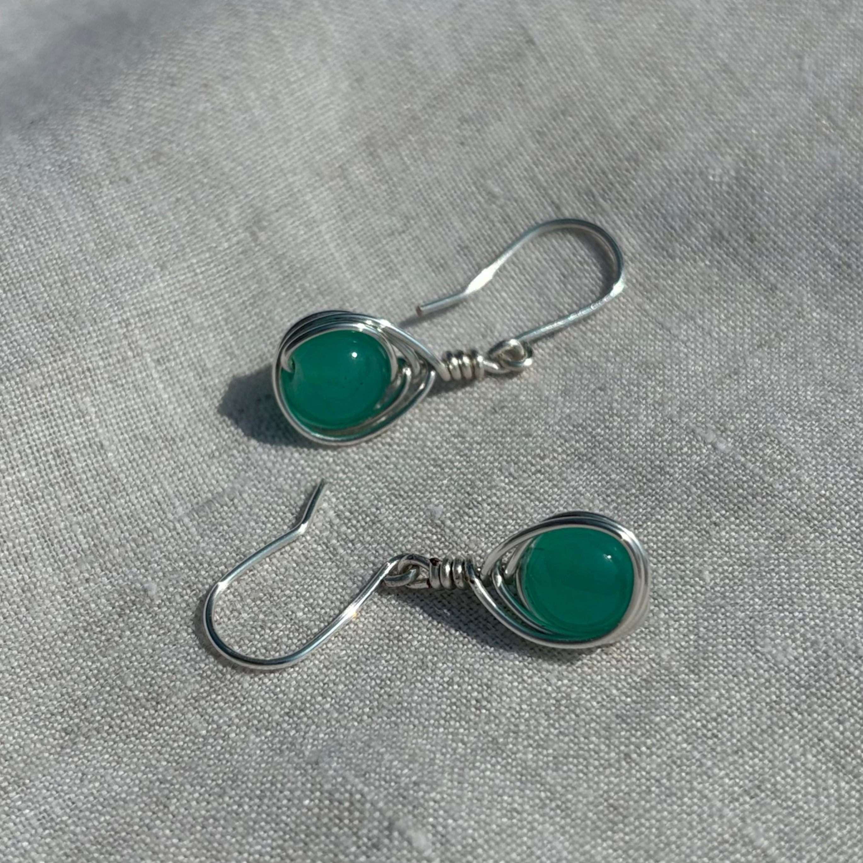 Silver Swirl Earrings