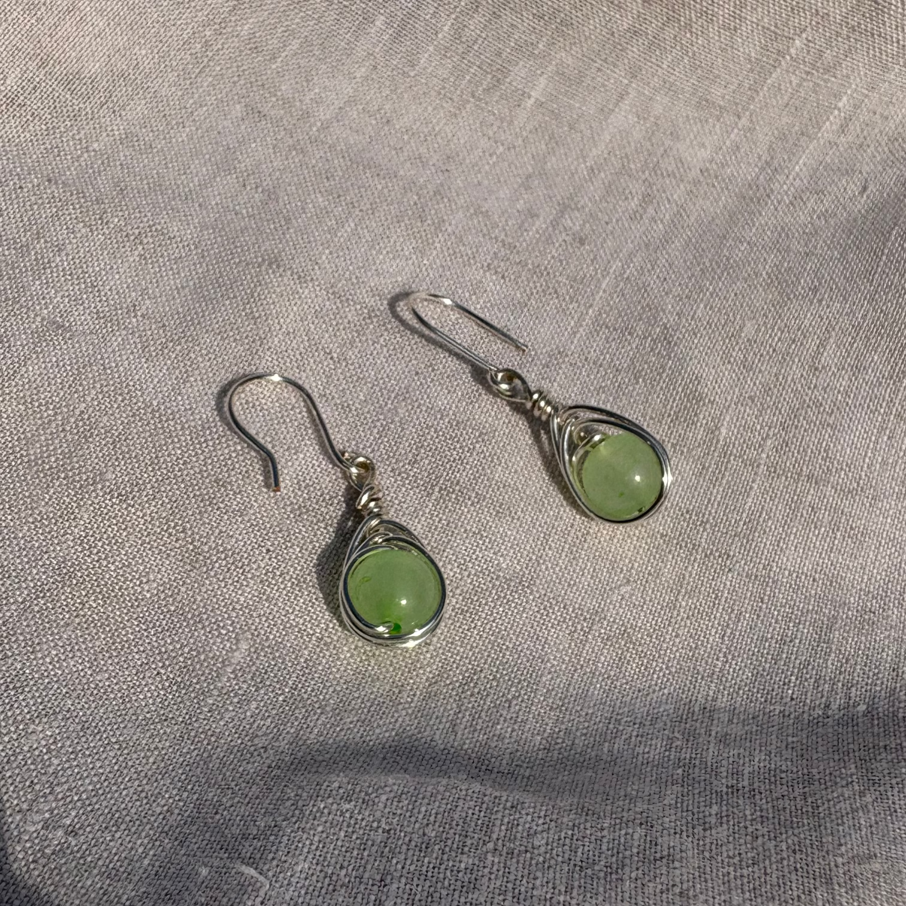 Silver Swirl Earrings