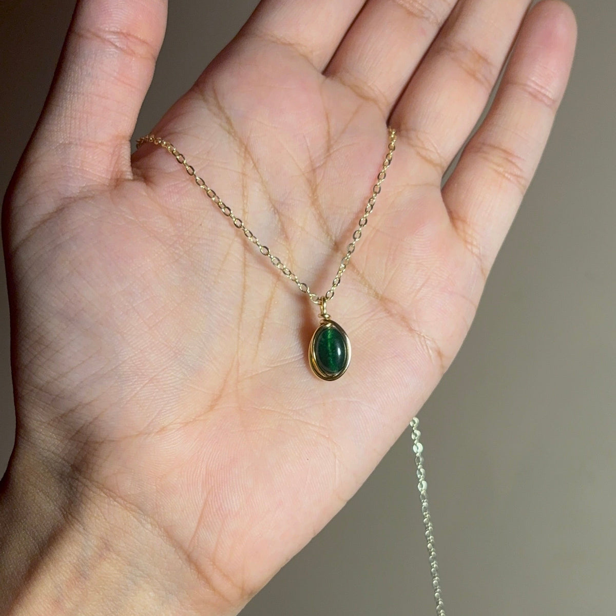 Emerald Moment Pendant (Gold)