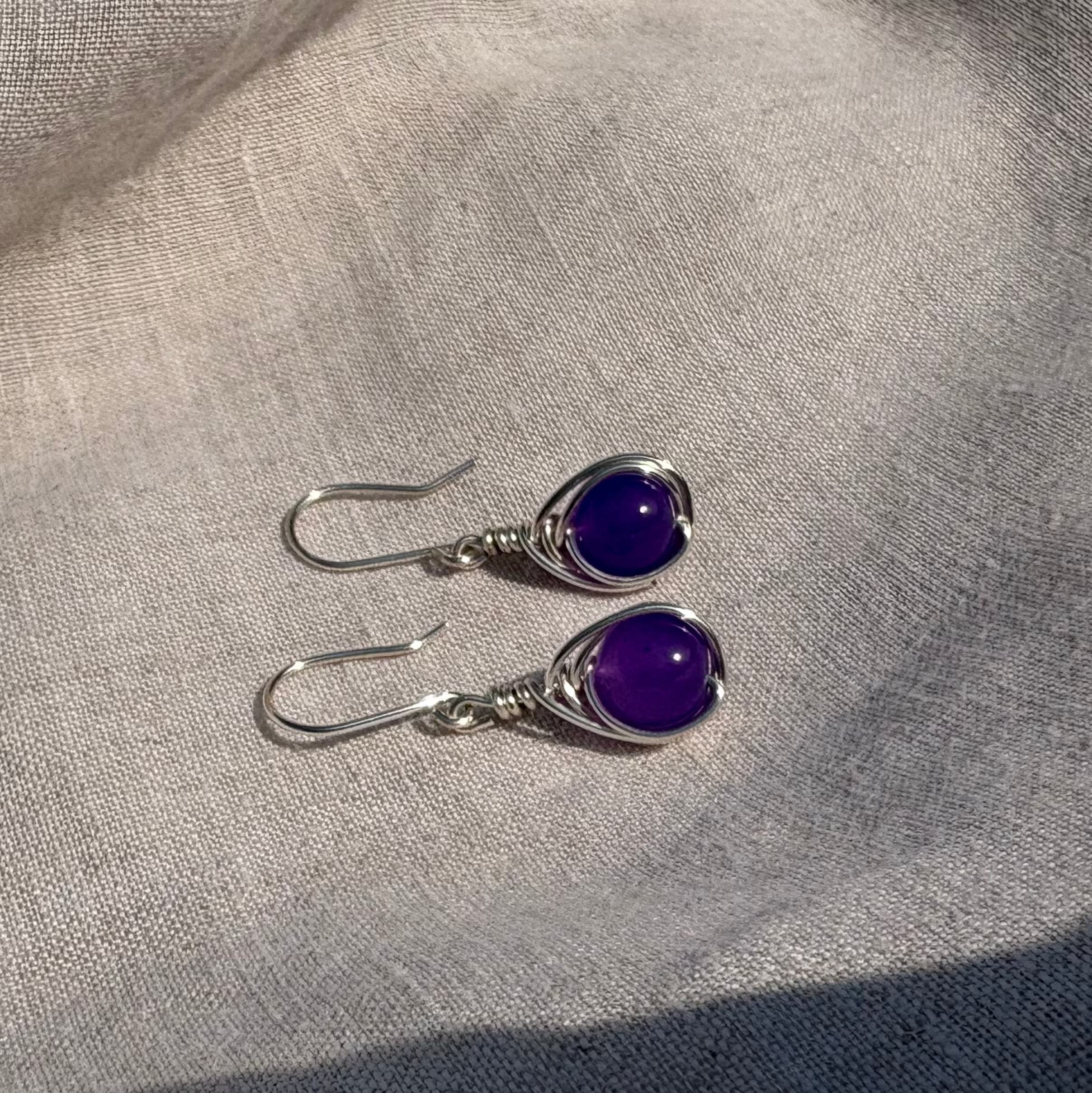Silver Swirl Earrings