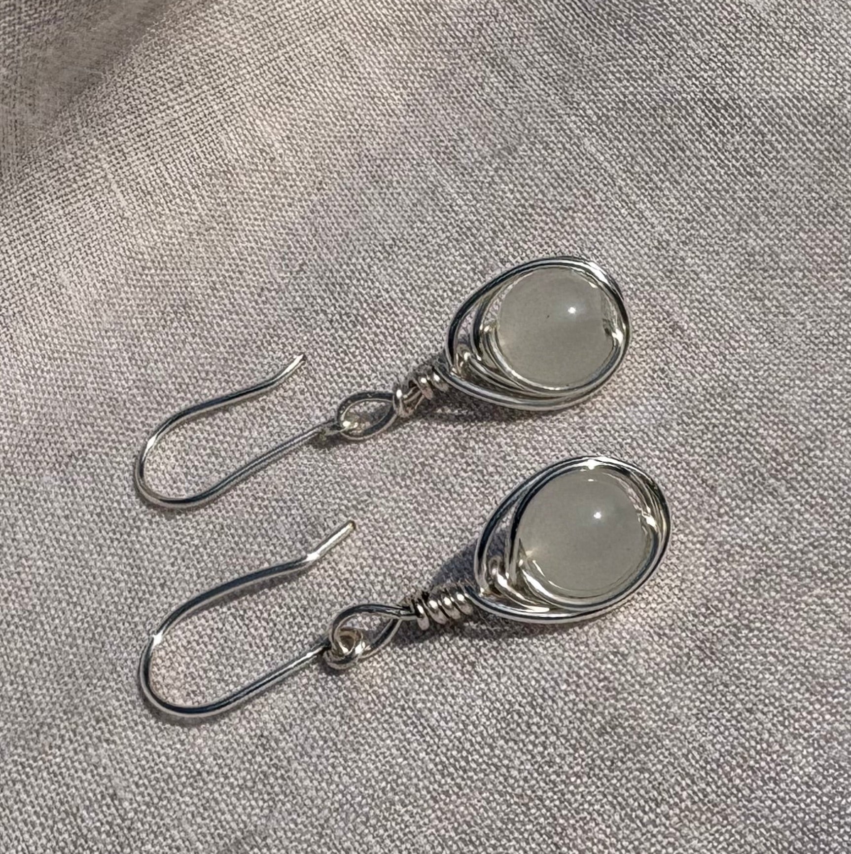 Silver Swirl Earrings