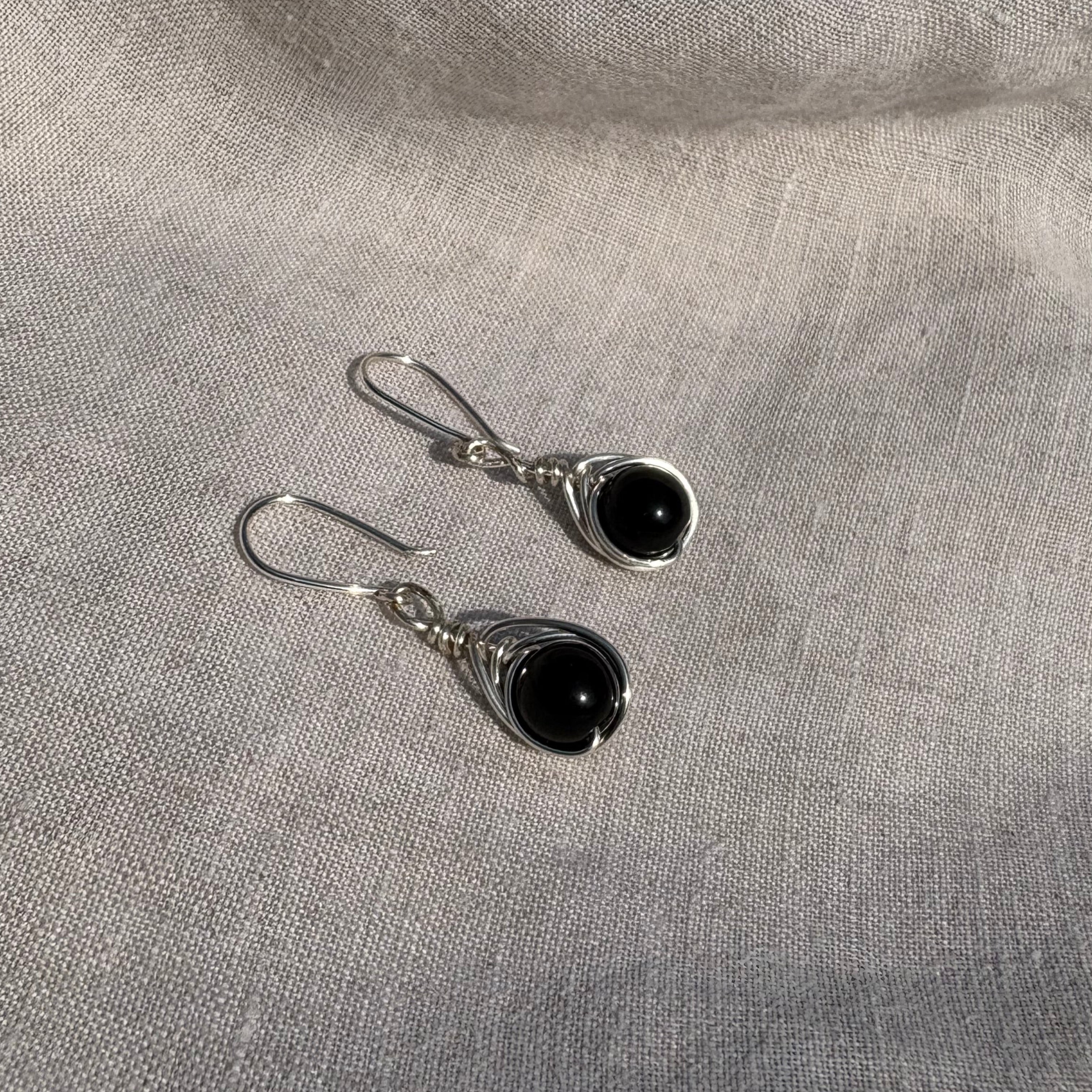 Silver Swirl Earrings