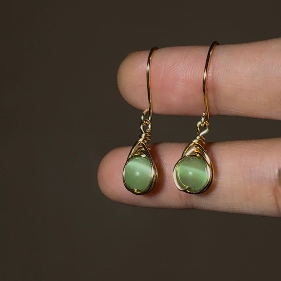 Cateye Swirl Earrings