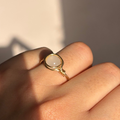 White Stone Ring