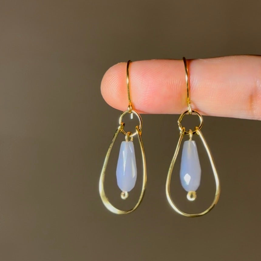 Lavender Drop Earrings