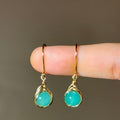 Teal Swirl Earrings