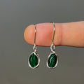 Emerald Moment Earrings (silver)